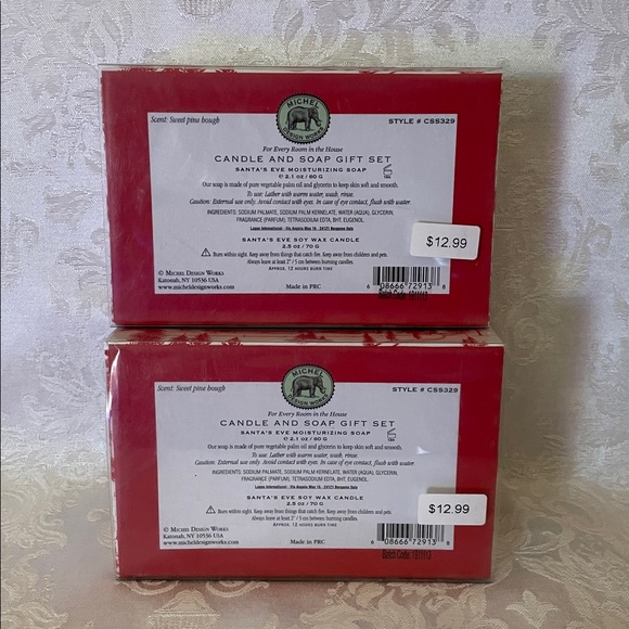 NIB Santa's Eve Candle & Soap Set - Picture 2 of 2